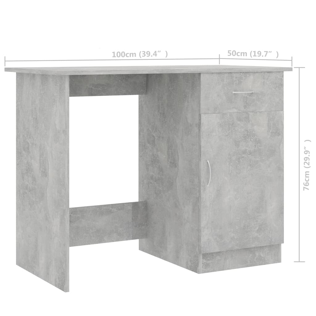 Schreibtisch Weiß 100×50×76 cm Holzwerkstoff