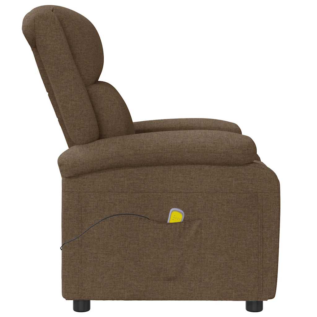 Massagesessel Creme Stoff