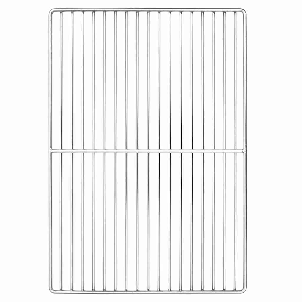 Grillrost Silber 40 x 30 cm Edelstahl