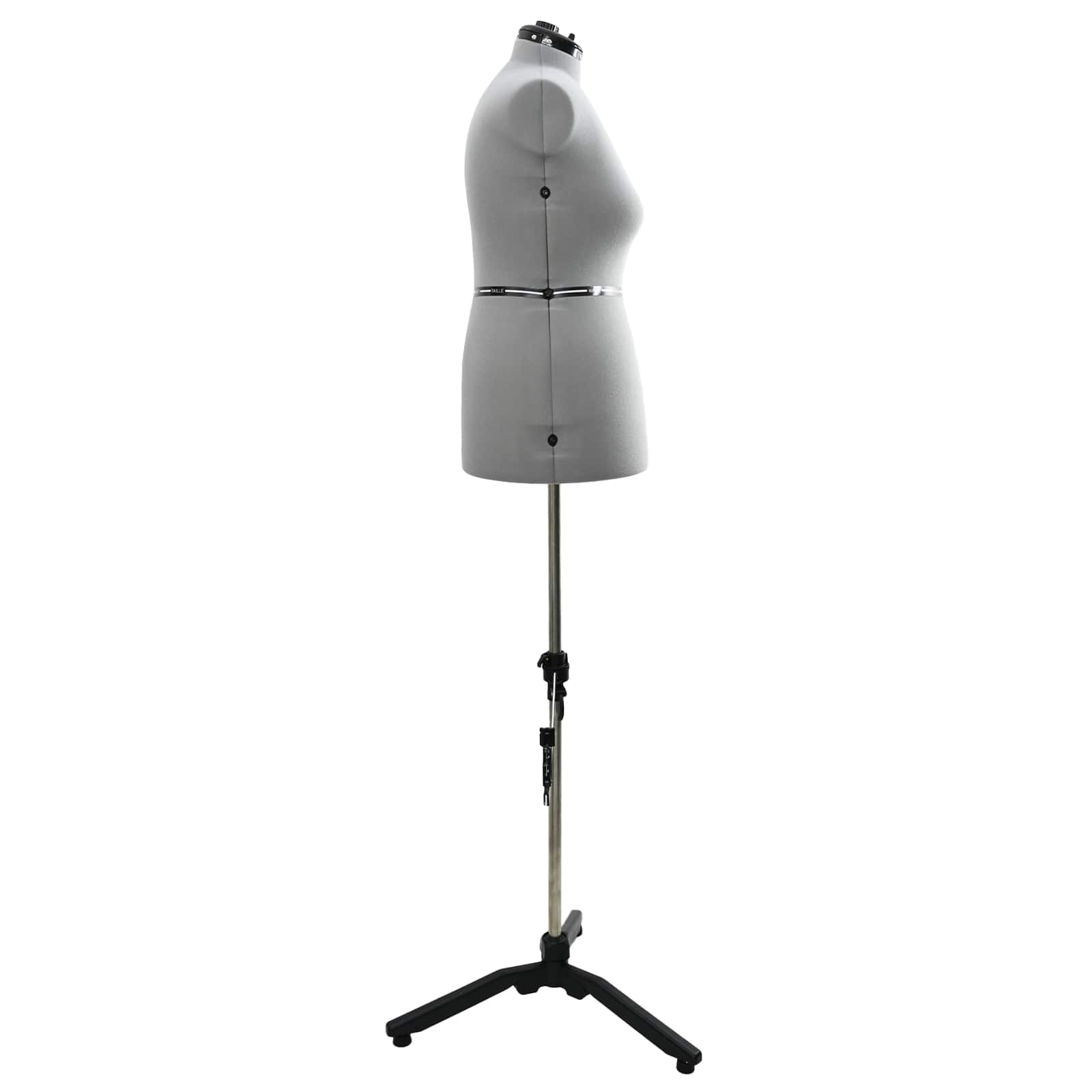 Verstellbare Kleiderform für Damen Creme S Samt