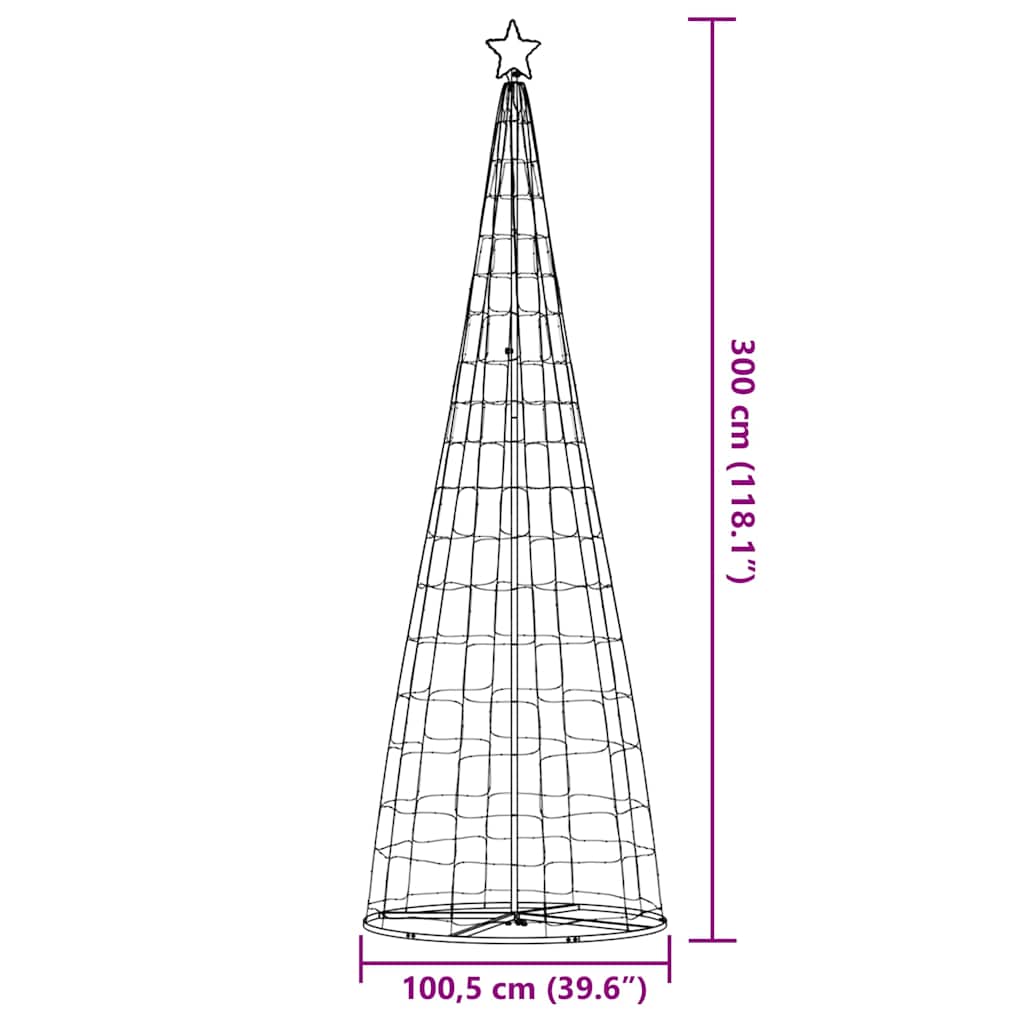 LED Weihnachtsbaum 200 LEDs Warmweiß 180 cm