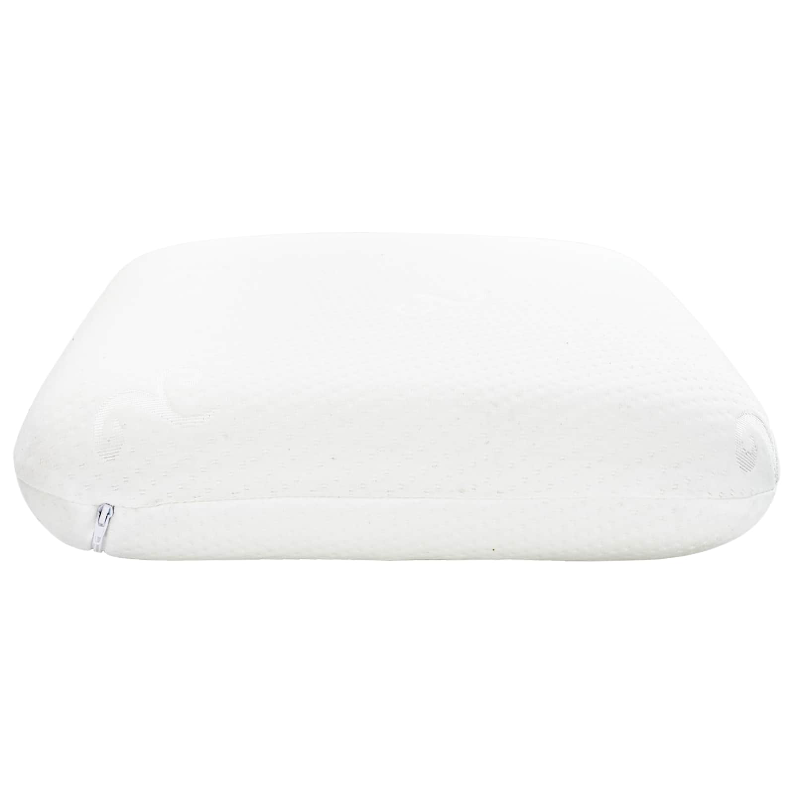 Schlafkissen Uni Weiß 70 x 36 x 6,5 cm Viscoschaum