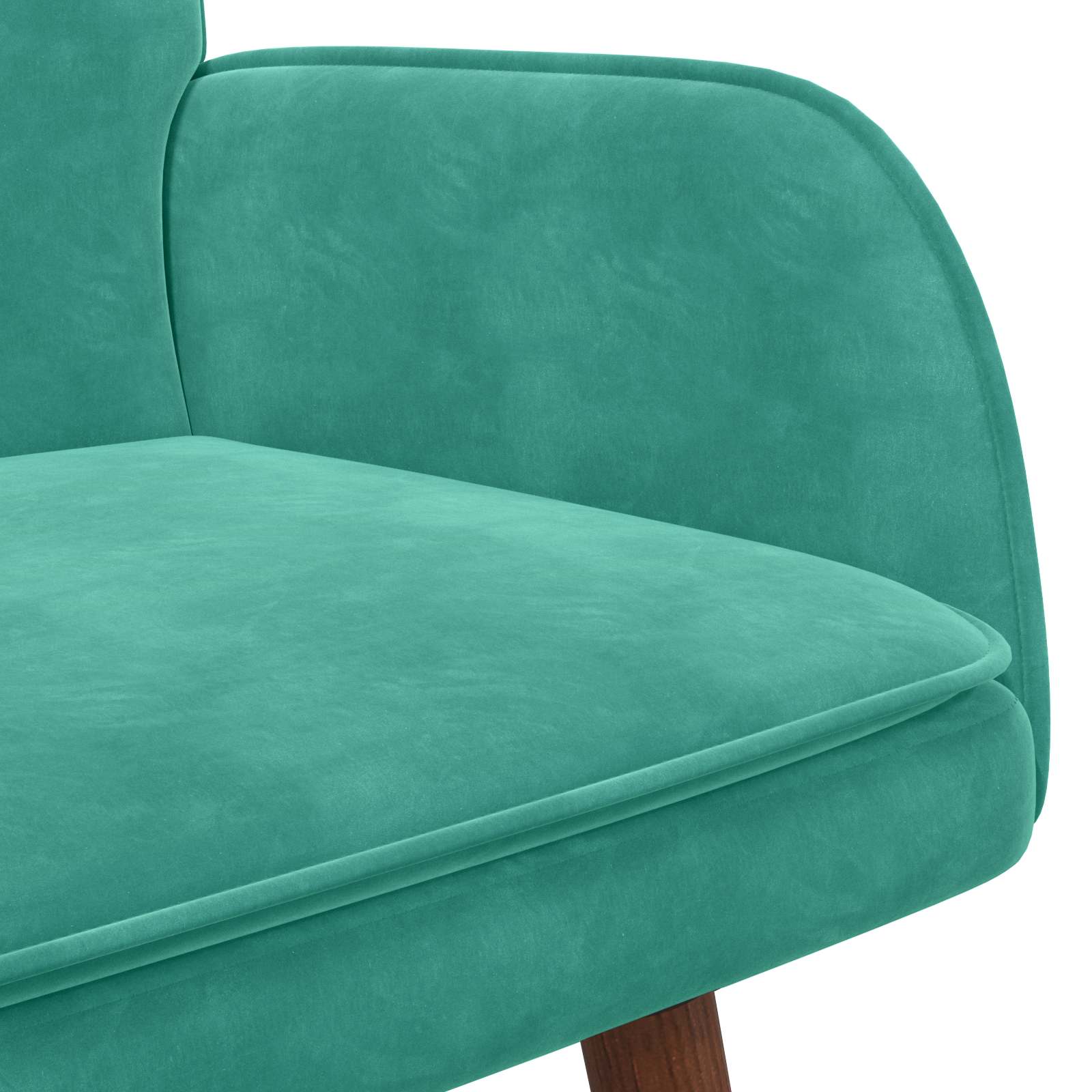 2-Sitzer Sofa Hellgrau 115 x 61 x 87 cm Samt (V)
