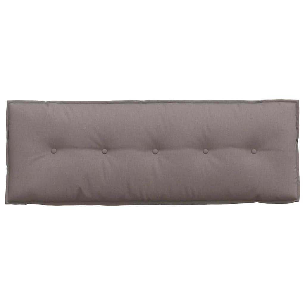 Rückenkissen Hellgrau 50 x 19 x 45 cm Stoff
