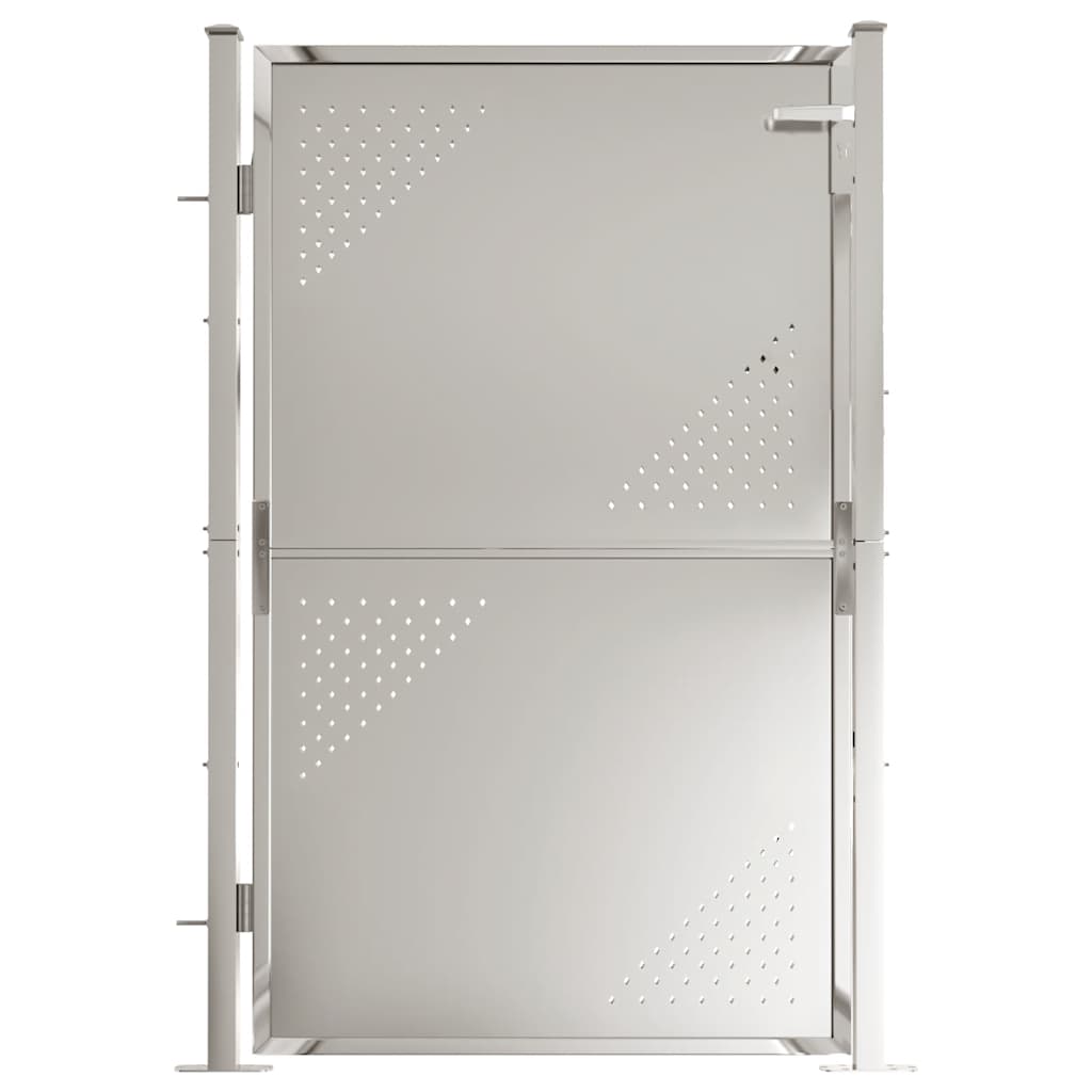 Gartentor 100 x 95 cm Edelstahl