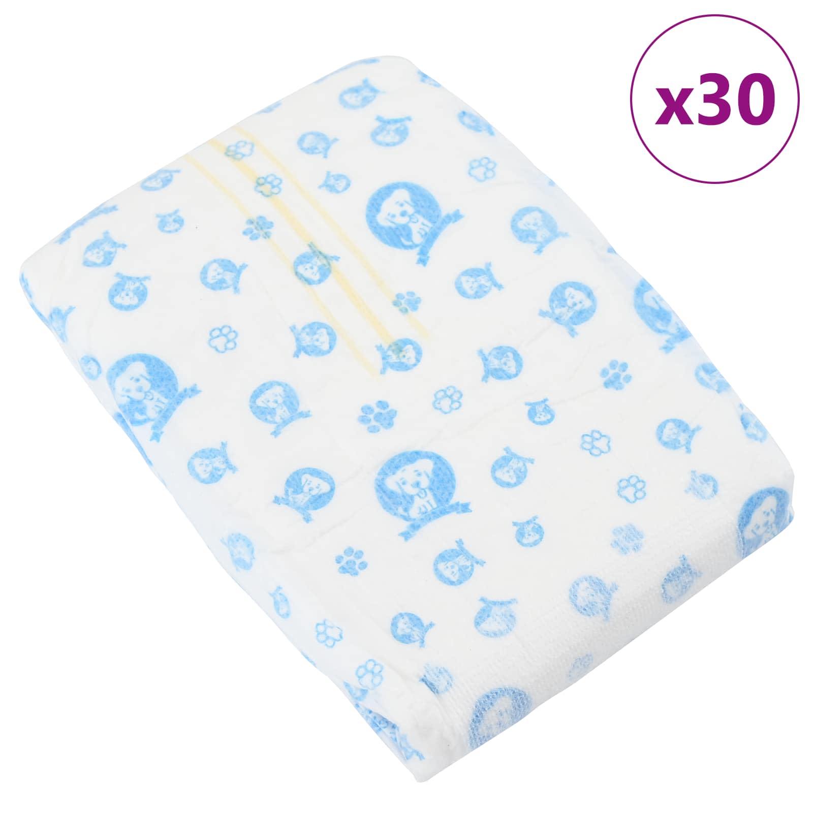 Einweg-Hundewindel für Rüden 30 pcs Weiß XS