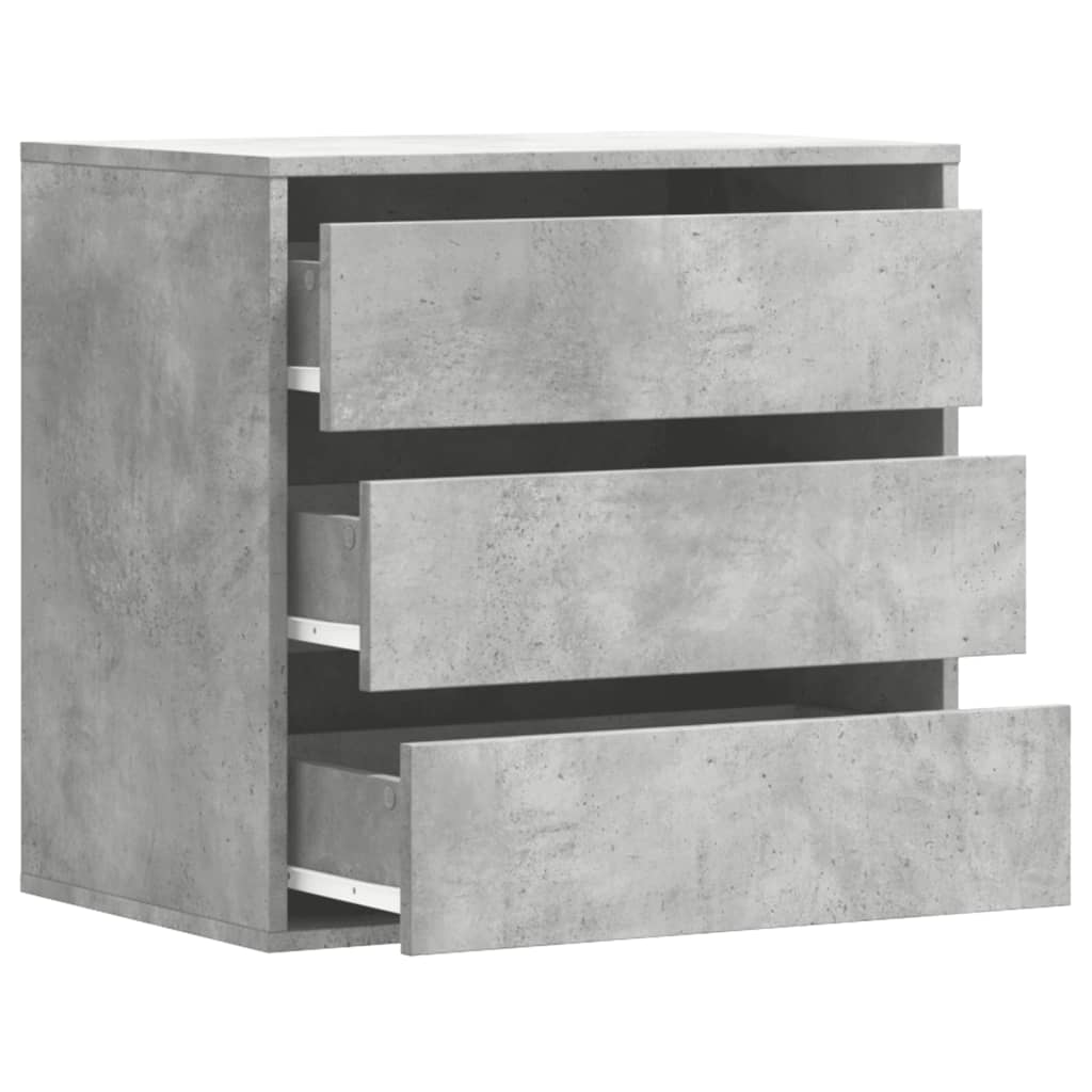 Schubladenschrank Schwarz Eichen-Optik 41 x 40 x 58 cm