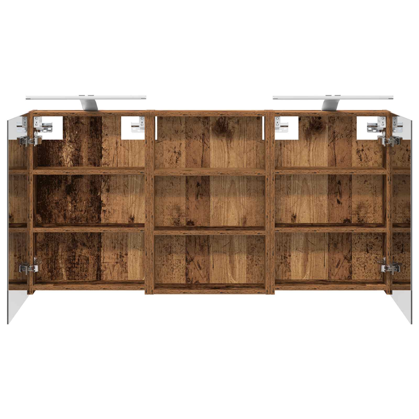 Badezimmerschrank-Set 3 pcs 80 x 10,5 x 50 cm Holzwerkstoff