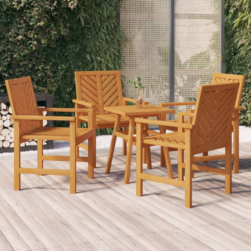 Esszimmerstuhl 6 pcs Natur Massivholz Akazie