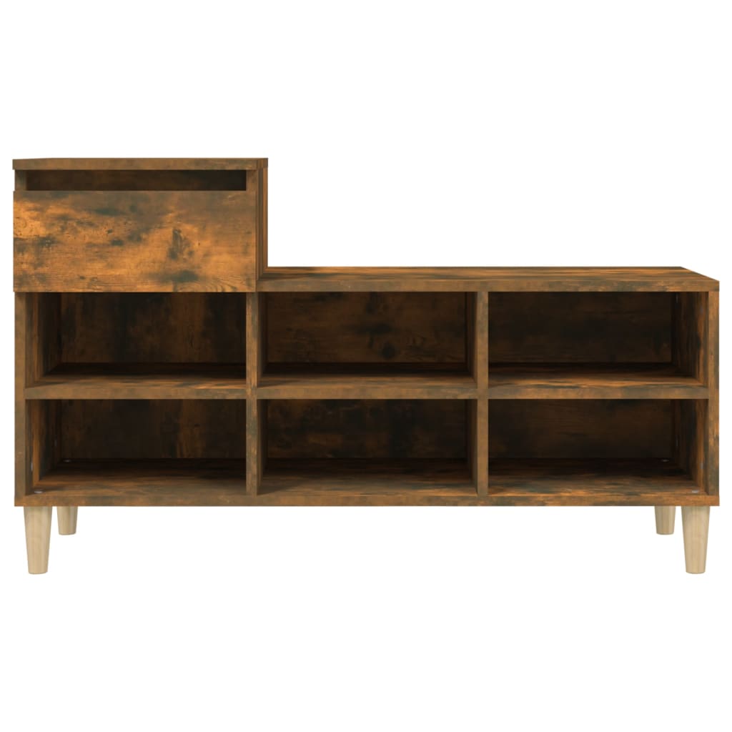 Schuhregal Weiß 102x36x60 cm Holzwerkstoff
