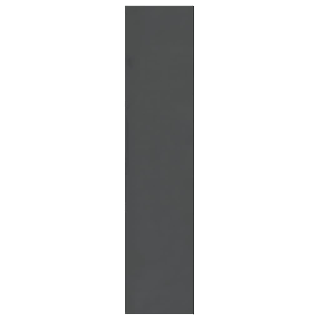 Bad-Spiegelschrank 60x15x75 cm MDF Glänzendes Schwarz