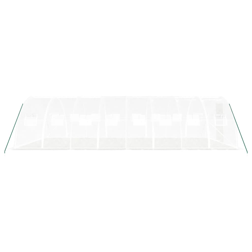 Gewächshaus mit Stahlrahmen Grün 8 m² 4x2x2 m