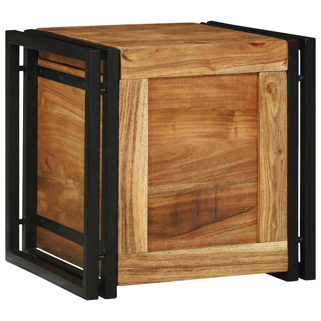 Aufbewahrungsbox 50 x 50 x 50 cm Massives upgecyceltes Holz