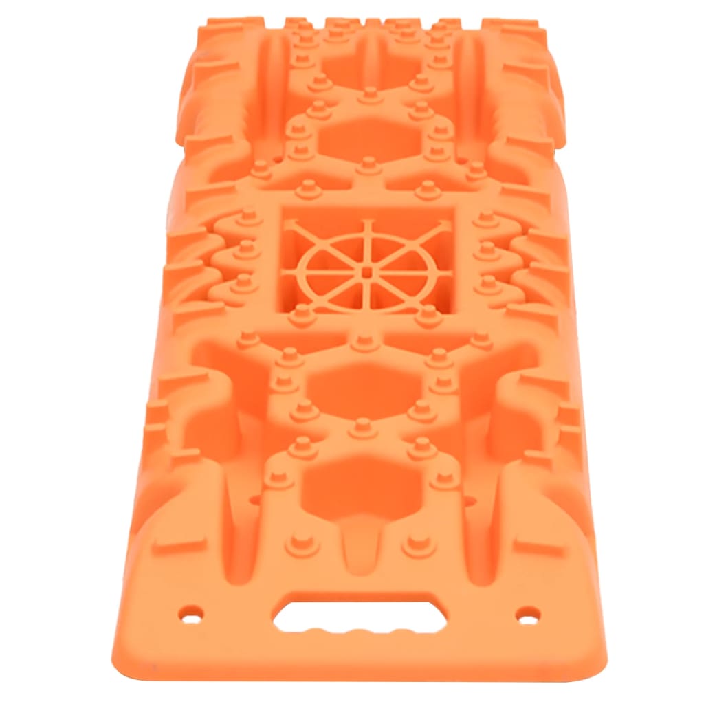 Traktionsmatten 2 Stk. Schwarz 107x31x7 cm Nylon