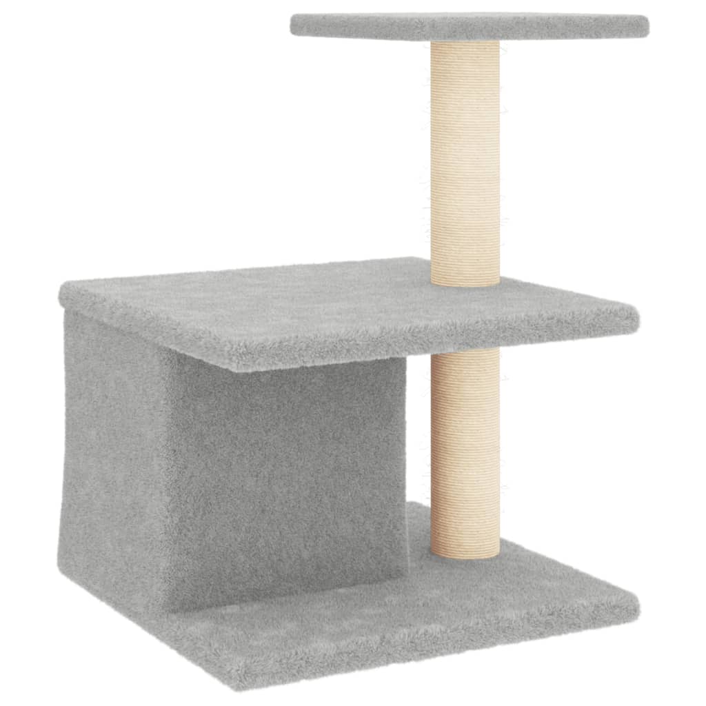 Kratzbaum mit Sisal-Kratzsäulen Creme 48 cm