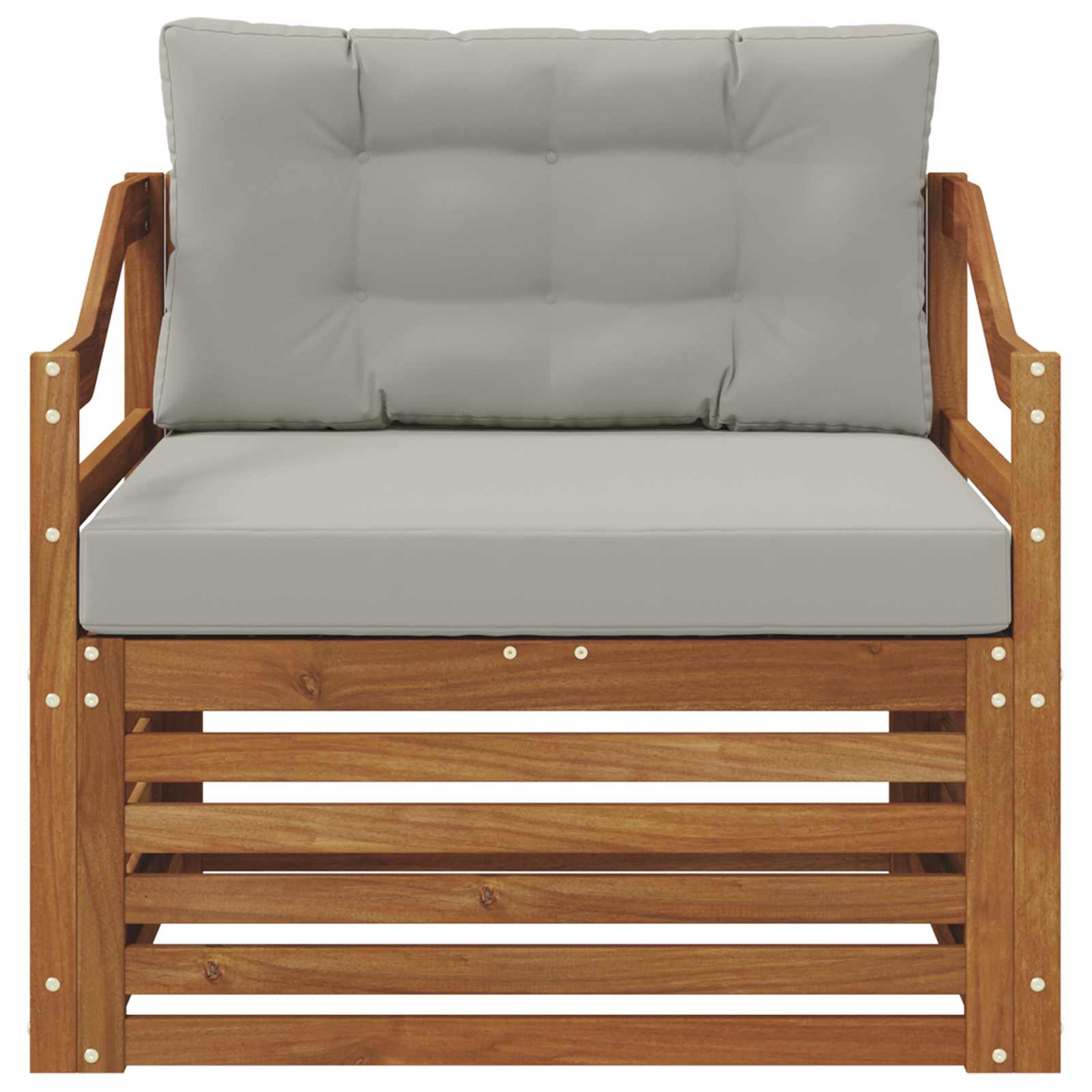 2 Stück Outdoor-Sofa Natur