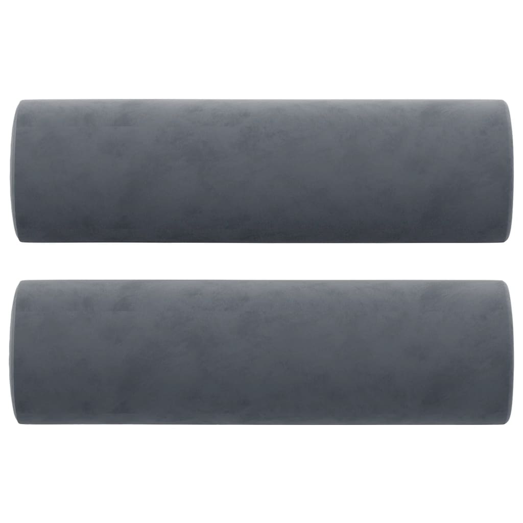 2-Sitzer-Sofa mit Zierkissen Dunkelgrün 120 cm Samt