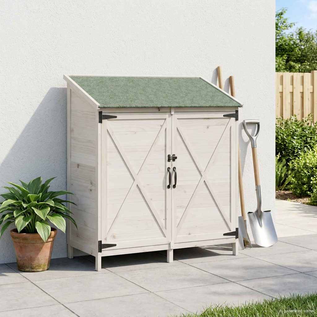 Gartenschuppen Natur 59,5 x 56 x 113,5 cm Massivholz aus Fichte