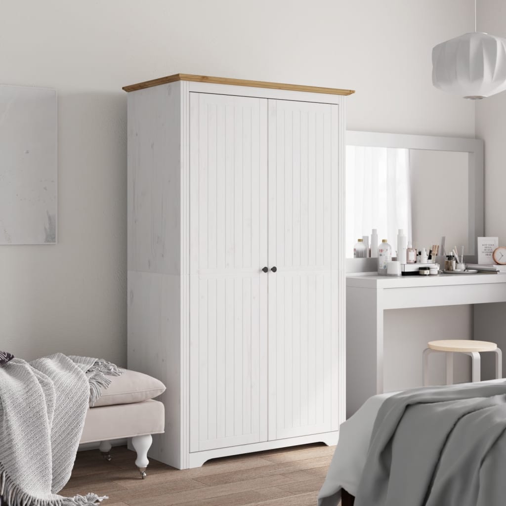 Kleiderschrank BODO Honigbraun 53,5 x 99 x 173 cm Holzwerkstoff