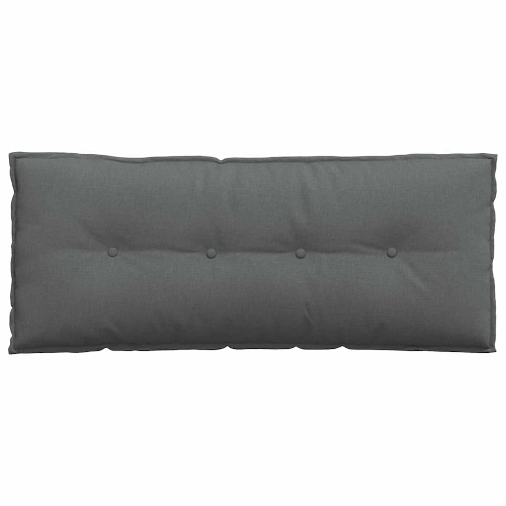 Rückenkissen Hellgrau 50 x 19 x 45 cm Stoff