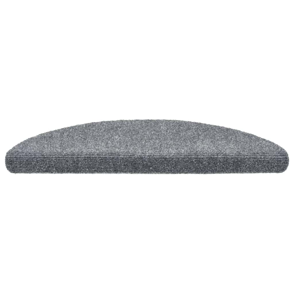 Stufenmatten Selbstklebend 15 Stk. 56x17x3 cm Hellbraun Halbrund