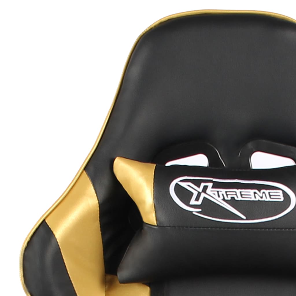 Gaming-Stuhl Drehbar Blau PVC