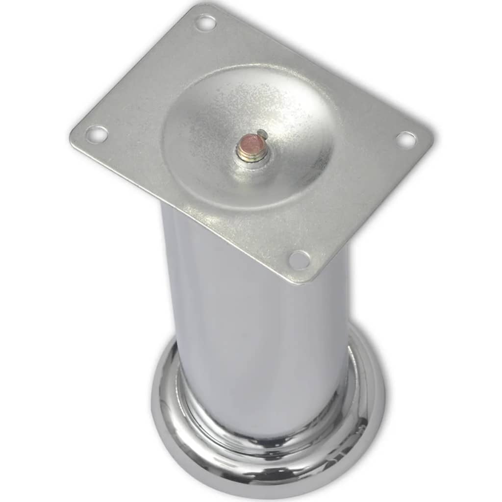 Runde Sofabeine 8 Stk. Chrom 60 mm