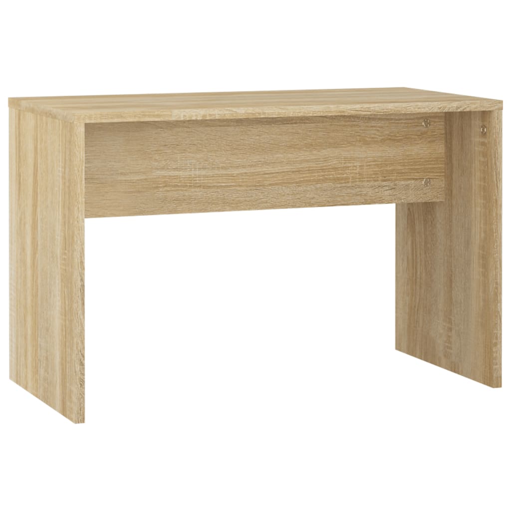 Schminktisch-Set mit LED Weiß Holzwerkstoff