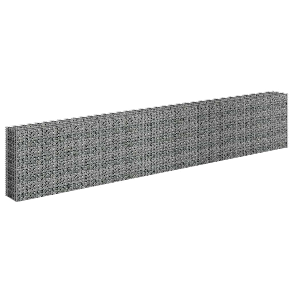 Gabionen-Hochbeet Verzinkter Stahl 90x30x10 cm