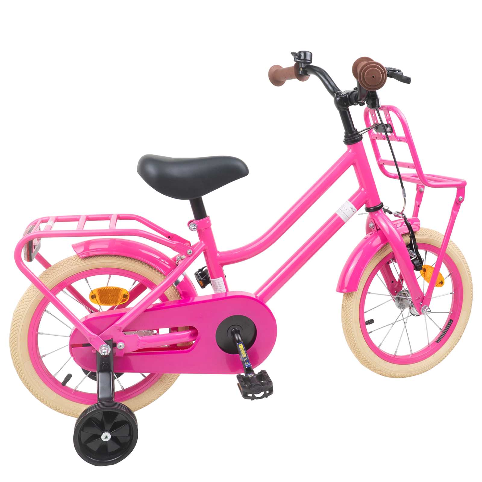 Kinderfahrrad 12 Zoll für 2-4 Jahre alt Hellrosa