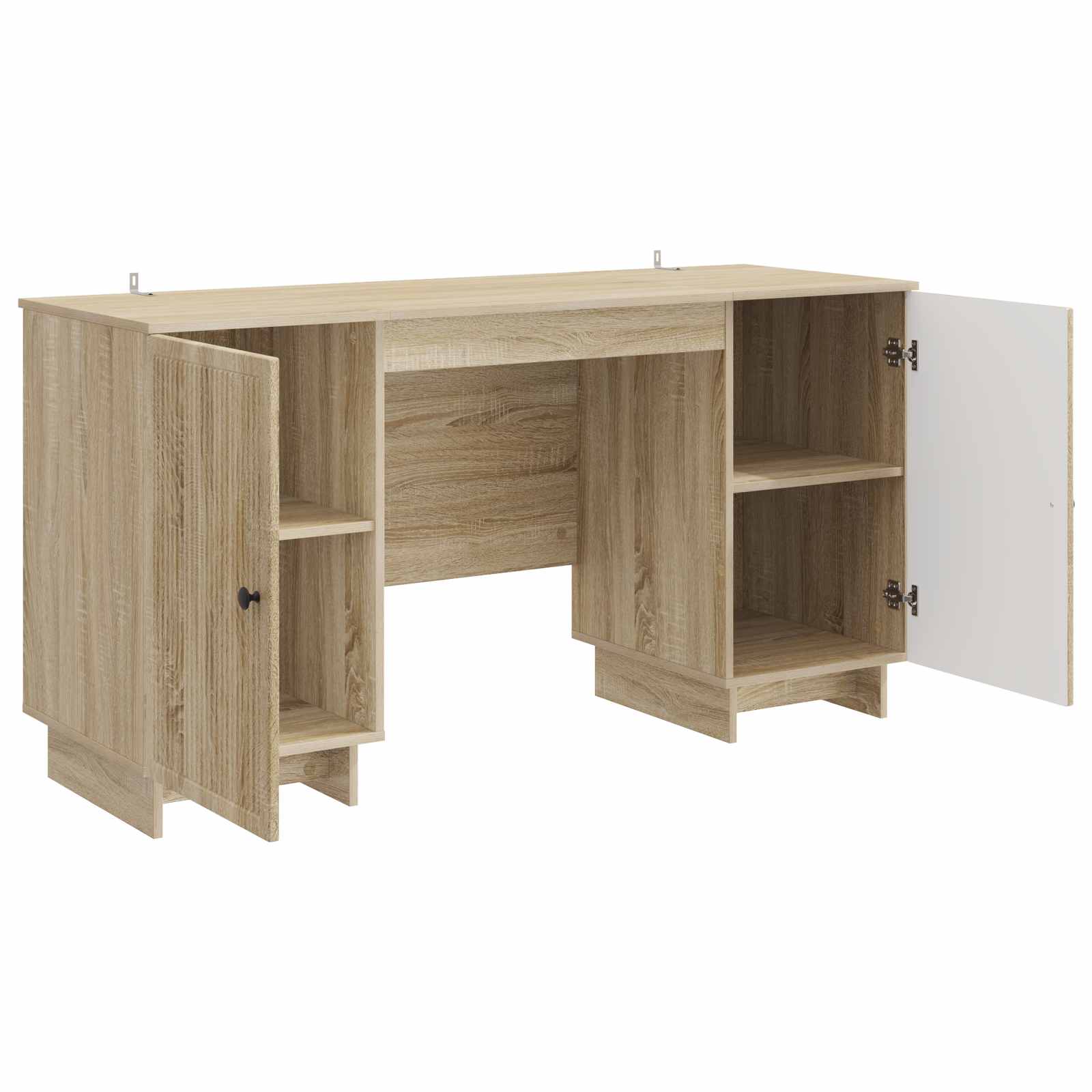 Schreibtisch Schwarz Holzwerkstoff 142,5 x 50 x 75 cm
