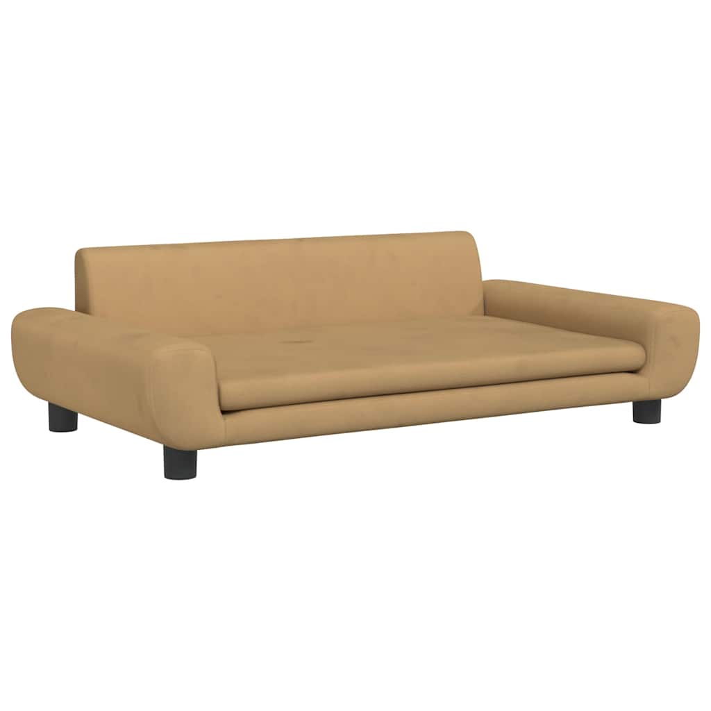 Kindersofa Blau 100x54x33 cm Samt