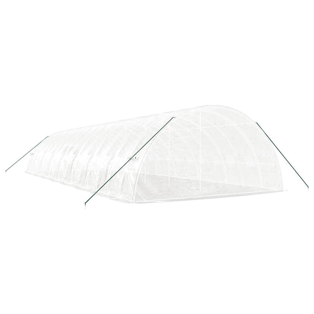 Gewächshaus mit Stahlrahmen Grün 24 m² 6x4x2,85 m