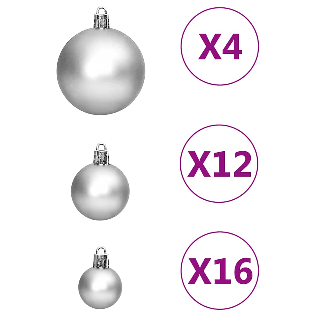 111-tlg. Weihnachtskugel-Set Golden Polystyrol