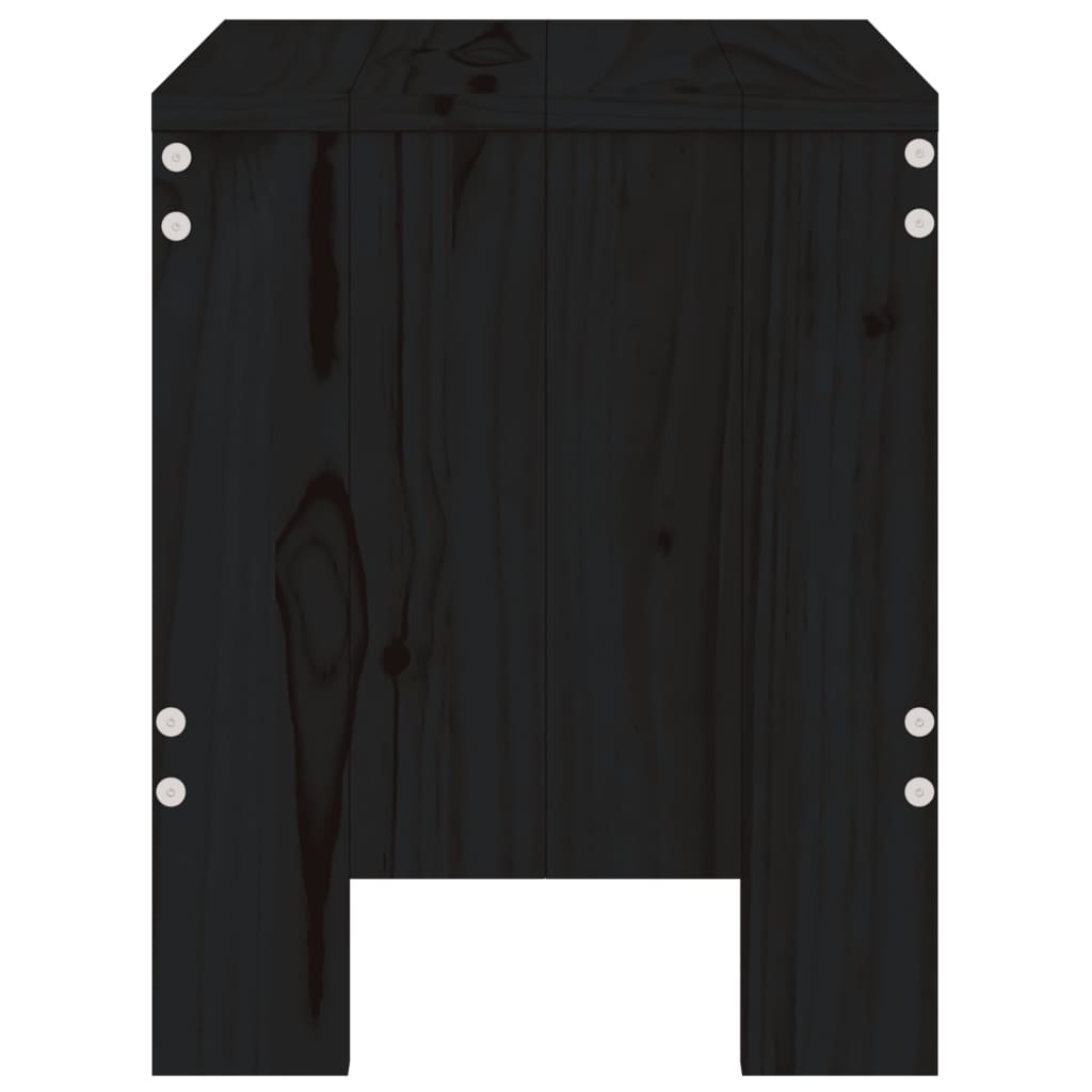 Gartenhocker 2 Stk. Weiß 40x36x45 cm Massivholz Kiefer