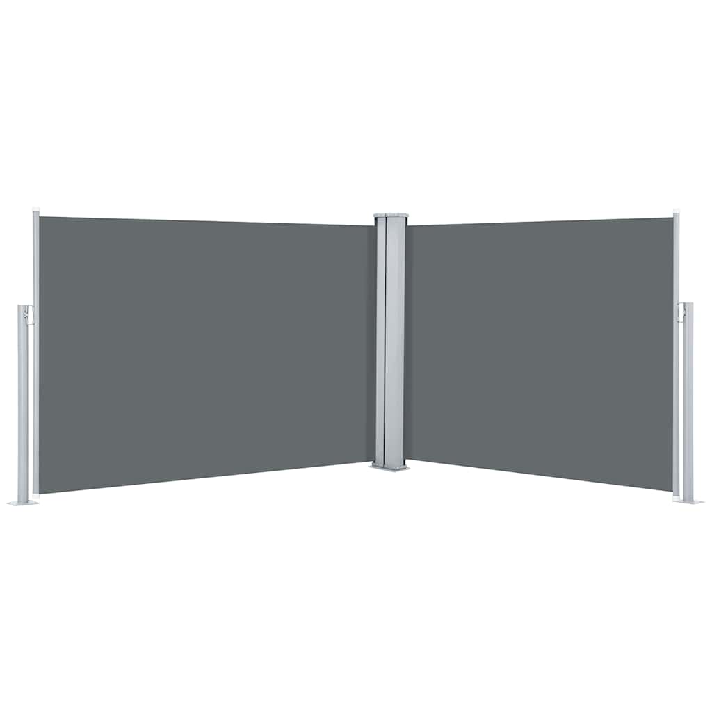 Ausziehbare Seitenmarkise 160×600 cm Braun