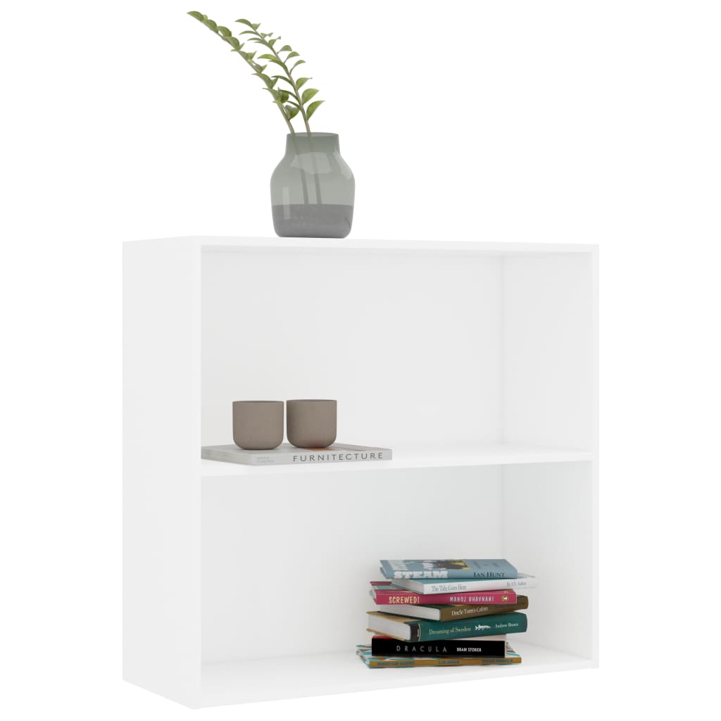 Bücherregal Weiß 80x30x189 cm Holzwerkstoff