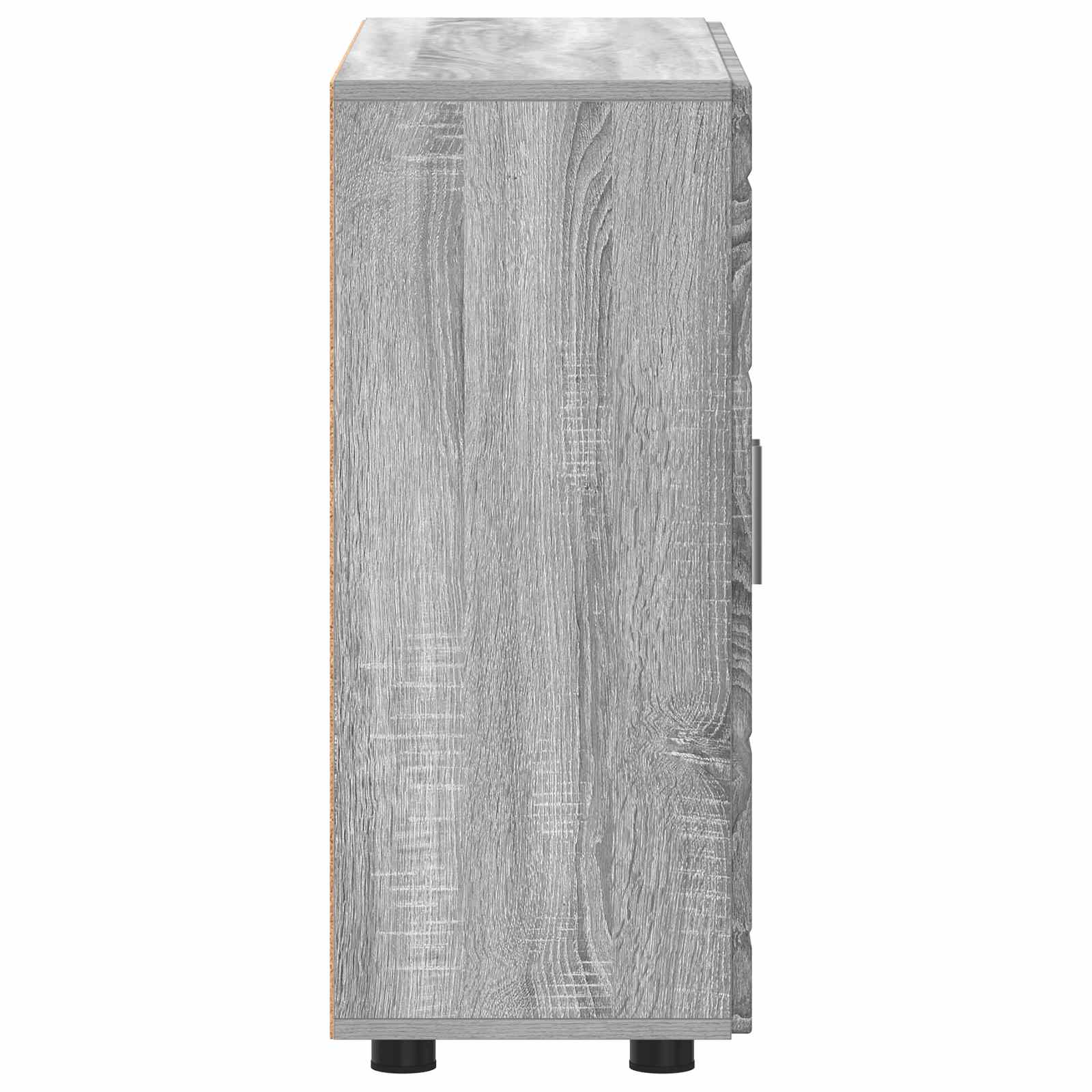 Highboard mit Regal FLORIN Weiß 60 x 35 x 182 cm Holzwerkstoff