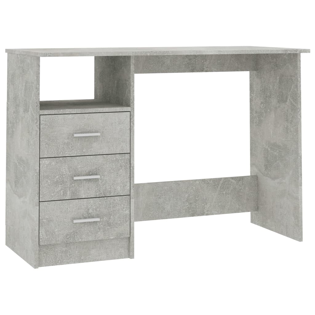 Schreibtisch mit Schubladen Weiß 110x50x76 cm Holzwerkstoff