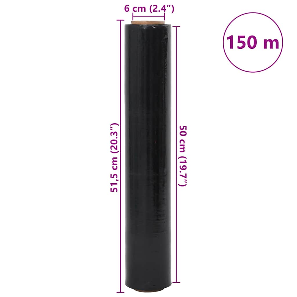 Stretchfolie 2 Stk. Transparent 17 μm 50 cm x 150 m
