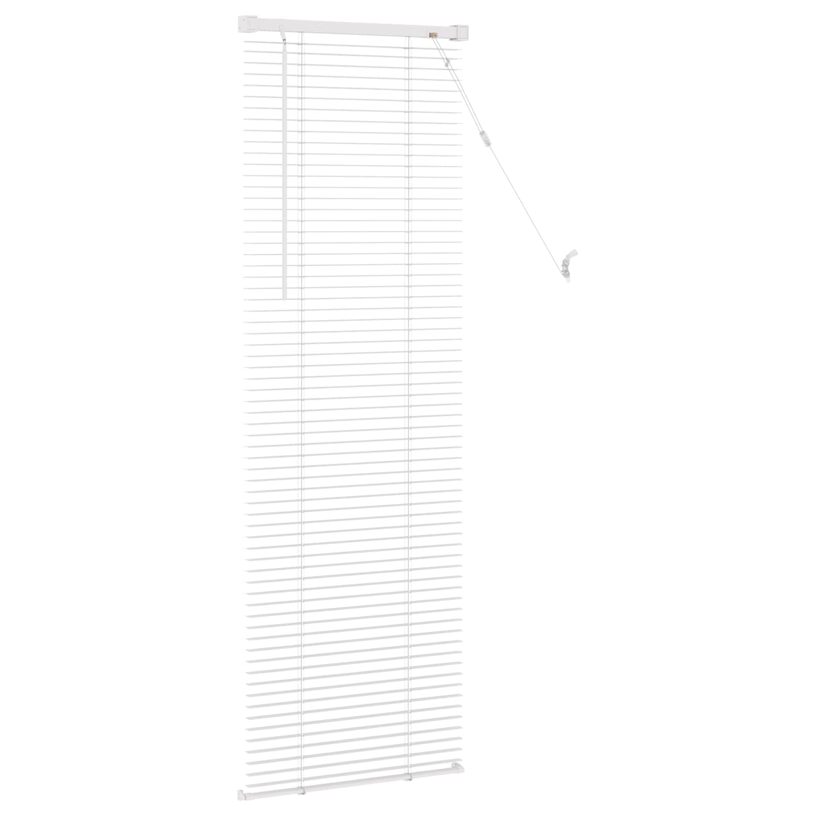 Jalousie Silber Grau 150 x 40 cm 25 mm PVC