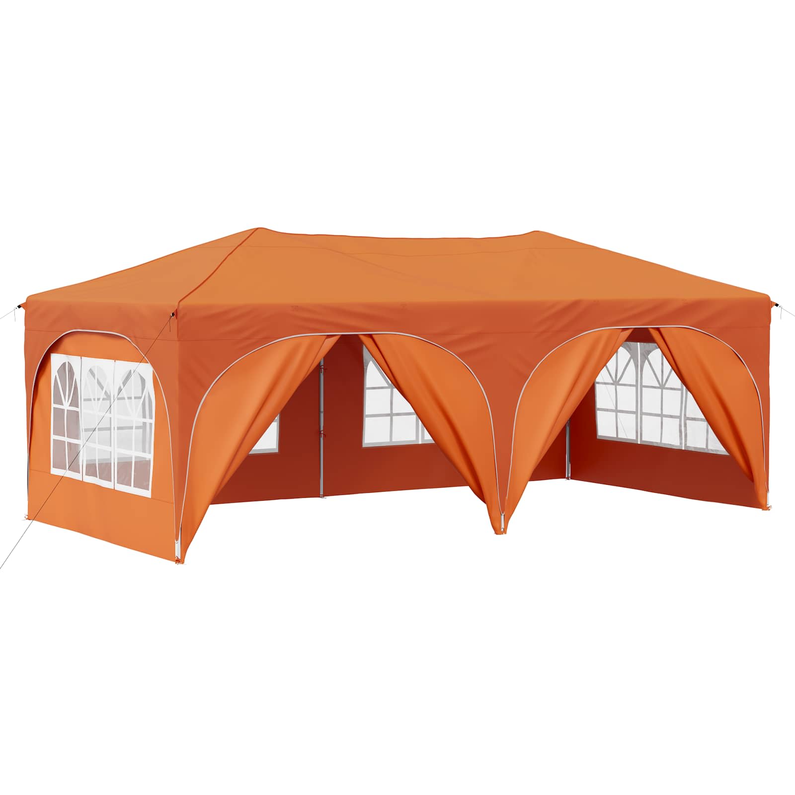 Pop-up Partyzelt 575 x 288 x 245 cm Creme Oxford-Stoff