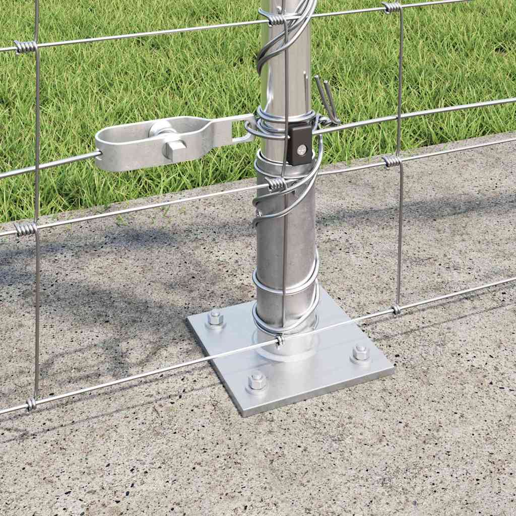 Ground Fix Geschweißter Drahtzaun 25 x 0,8 m Silber Netz
