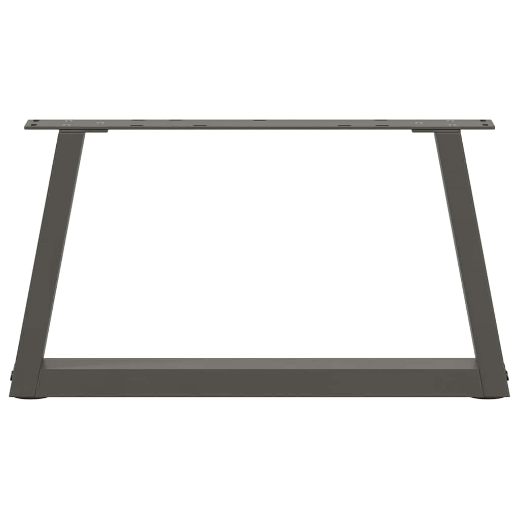 Couchtischbeine V-Form 2 Stück Schwarz 30x(30-31,3) cm Stahl