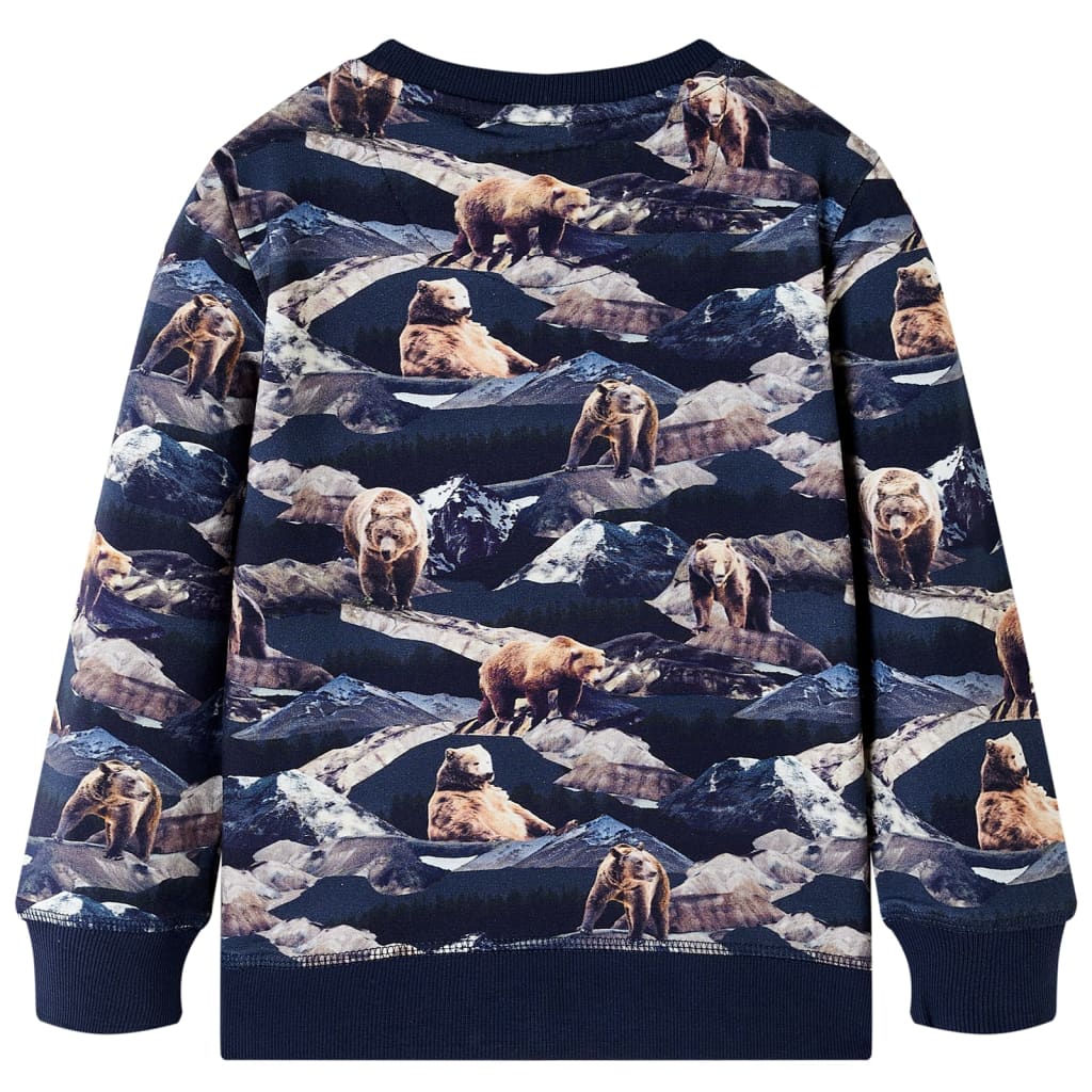 Kinder-Sweatshirt Marineblau 140