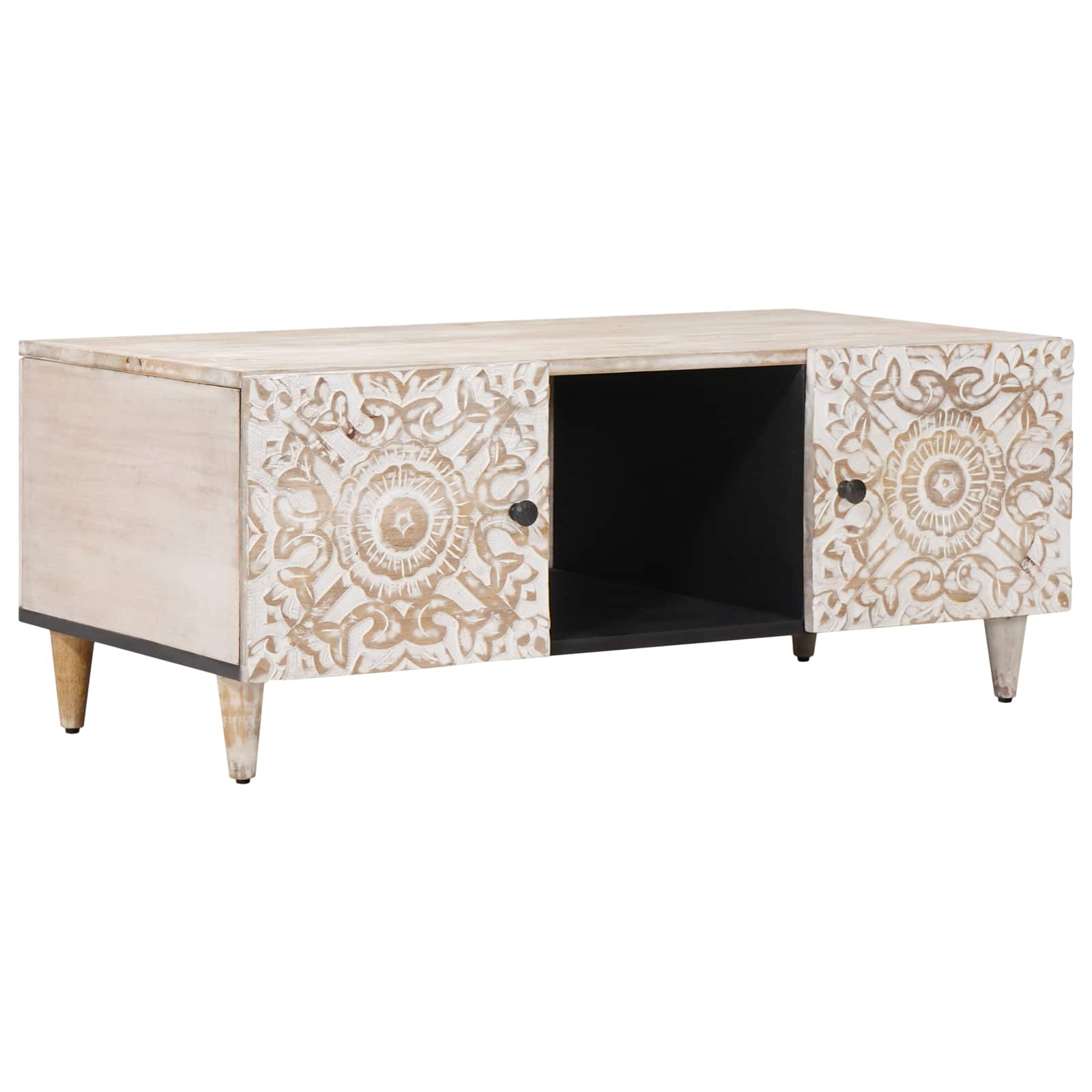 Couchtisch Braun 100 x 54 x 40 cm Massivholz Mango