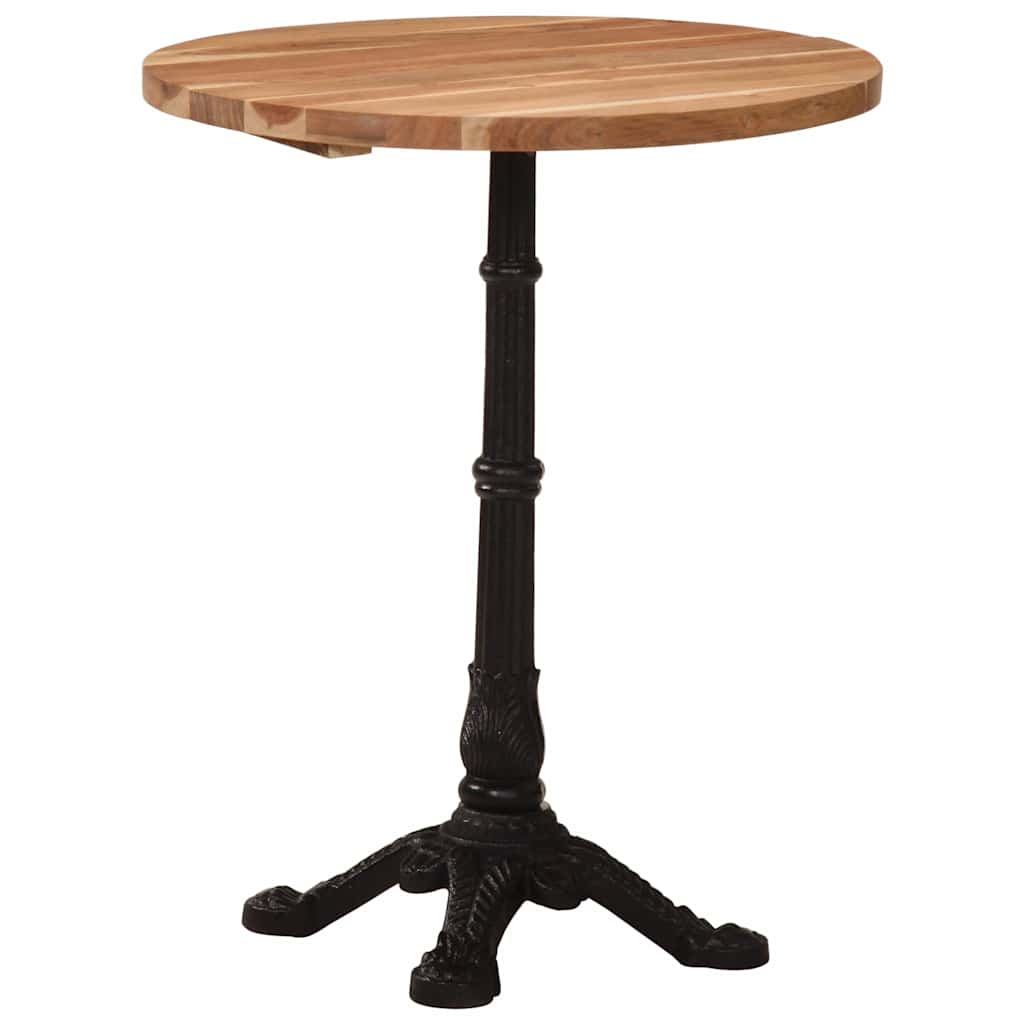 Bistrotisch 60x60x77 cm Raues Mangoholz