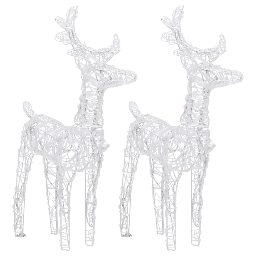 Rentiere & Schlitten Weihnachtsdekoration 160 LEDs 130 cm Acryl