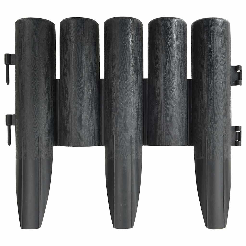Rasenkanten 36 Stk. Grau 10 m PP