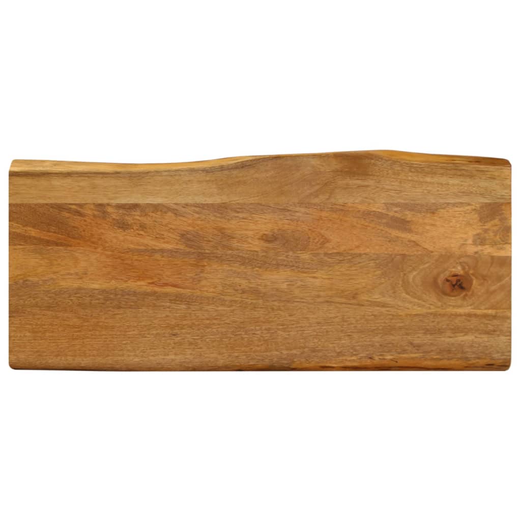 Tischplatte 40x40x2,5 cm Rechteckig Massivholz Akazie Baumkante